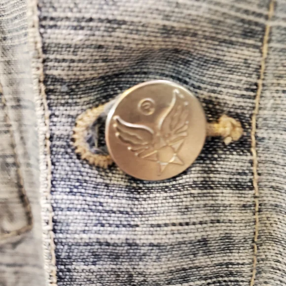 Avirex | 🔥Host Pick🔥 Vintage Y2K 90's Authentic Denim Jean Jacket - Size 3XL - Picture 6 of 15